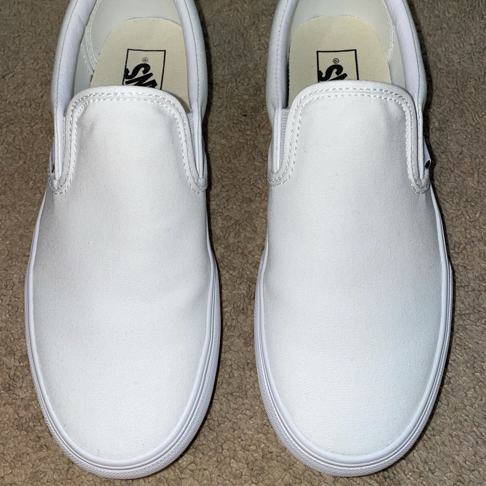 Vans Platform Slip-Ons - White